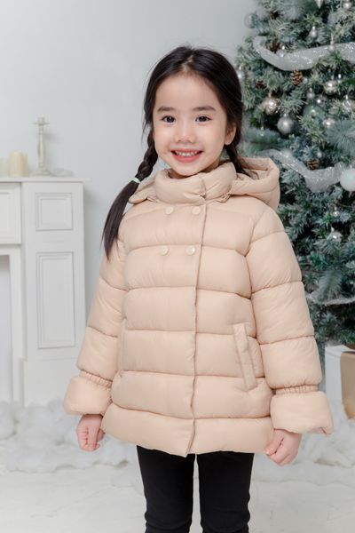  Áo phao bé gái LIZARD dáng váy siêu nhẹ 5FW22J004 