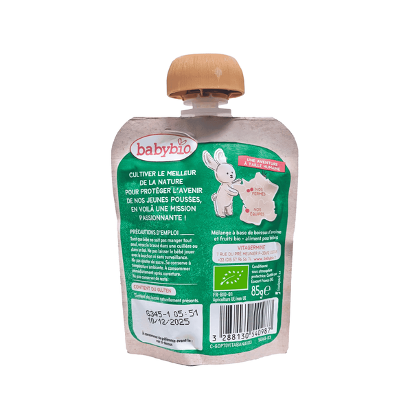 Sữa chua yến mạch hữu cơ cho bé vị chuối Babybio/Organic Blend With Oat-Based Drink And Fruits