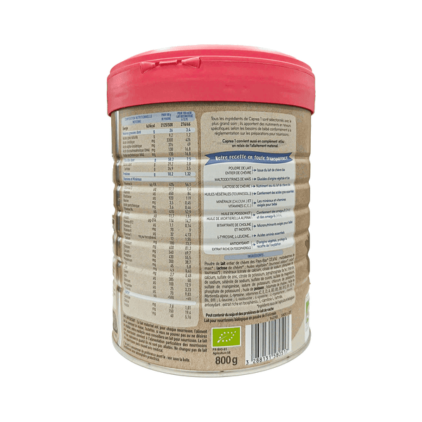 Sữa dê hữu cơ Babybio số 1 800g (0 - 6 tháng)