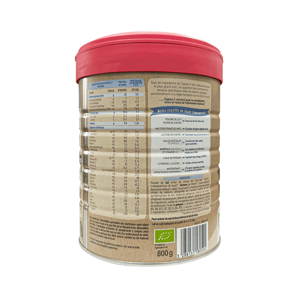 Sữa dê hữu cơ Babybio số 2 800g (6 - 12 tháng)