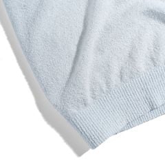 Áo Thun Polo Dệt Kim Textured Trơn Màu Xanh Pastel