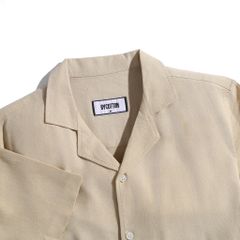 ÁO SƠ MI LINEN TAY NGẮN COFFEE