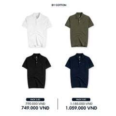 Áo Thun Polo Basic Pique 2.0 - White