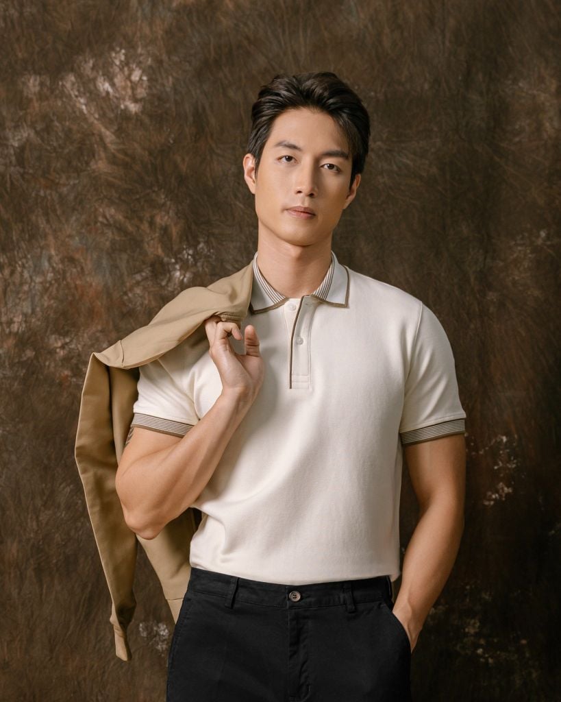 Áo Thun Polo 2Layer Be - Viền Bo