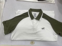 ÁO THUN POLO COOL PIQUE TRẮNG - RAGLAN THÊU