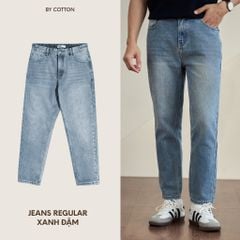 Jeans Regular Xanh Đậm 2025