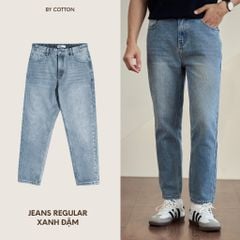 JEANS REGULAR XANH ĐẬM