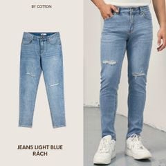 JEANS LIGHT BLUE RÁCH