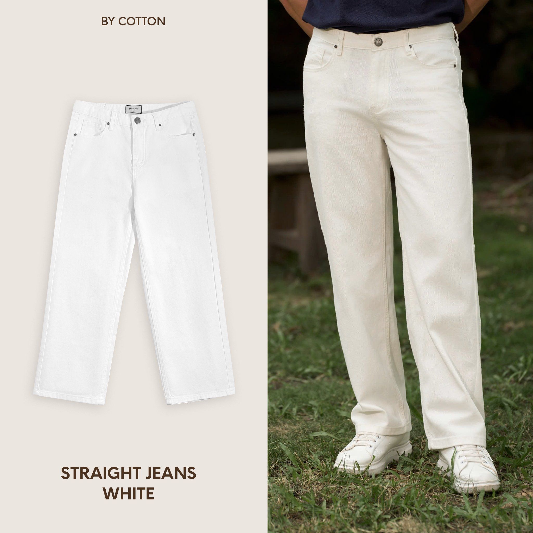 Straight Jeans - White