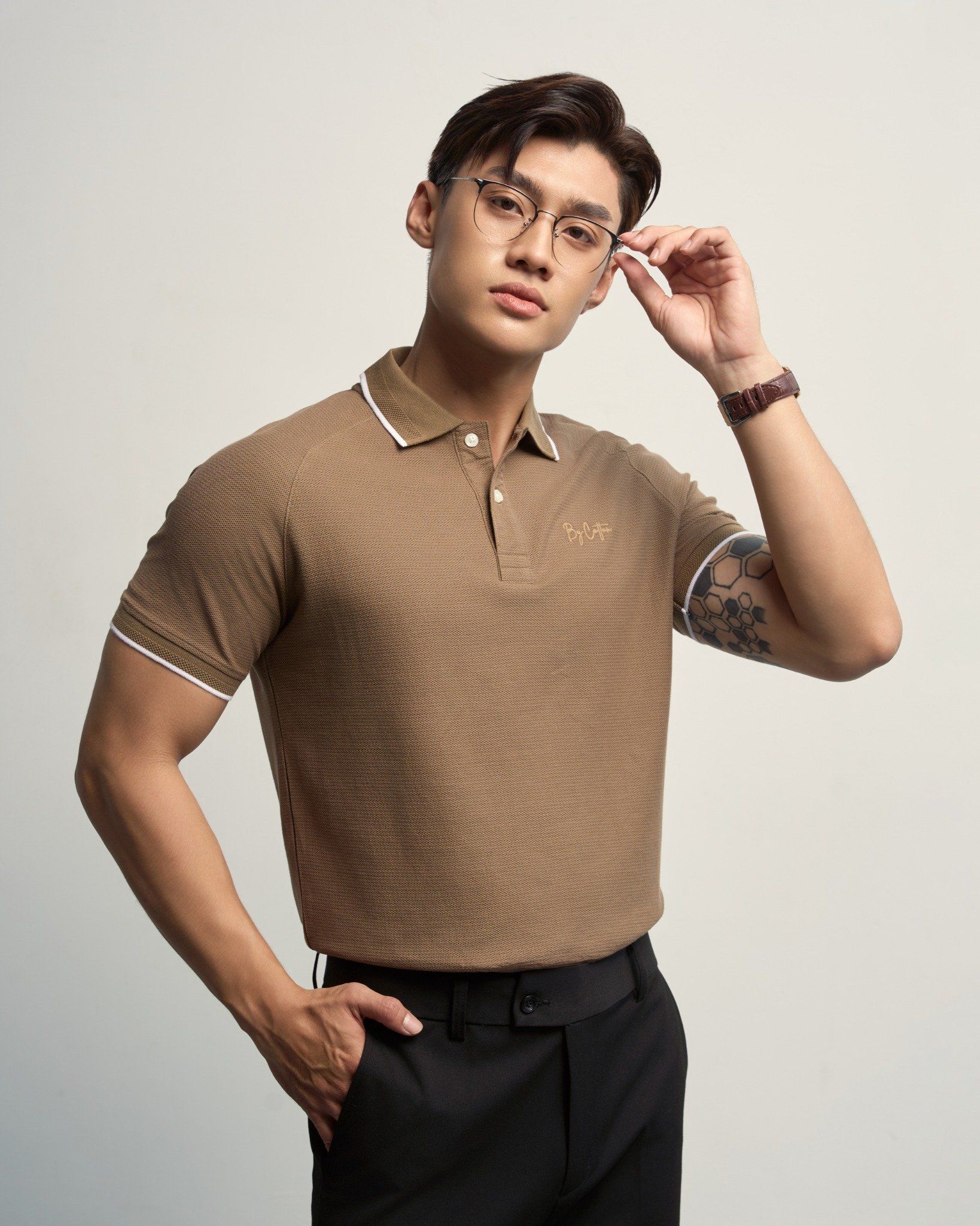 ÁO THUN POLO COOL PIQUE NÂU