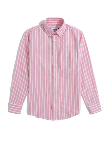 BIG STRIPES PINK OXFORD SHIRT