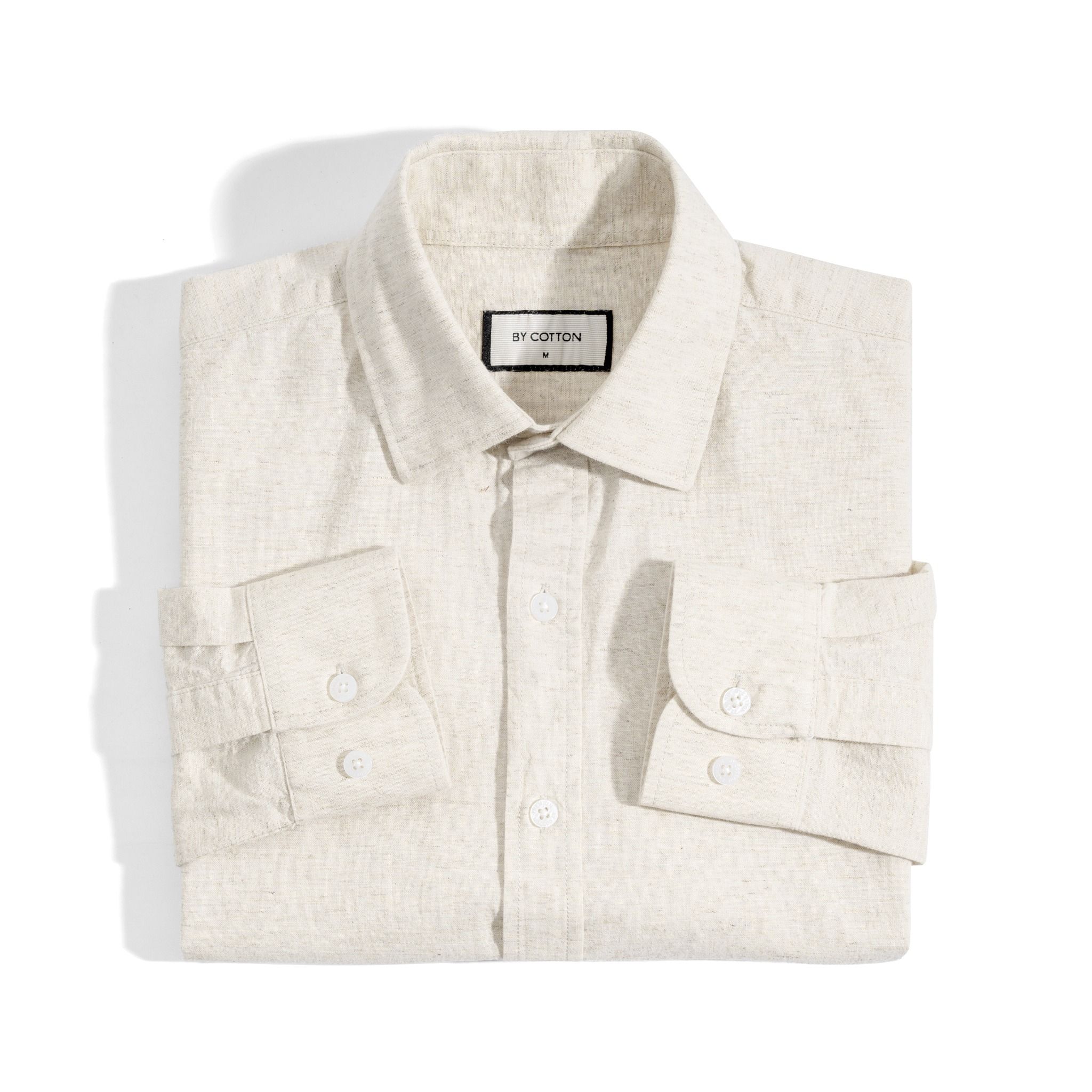 Áo Sơ Mi Nam By Cotton Linen Xám Tiêu