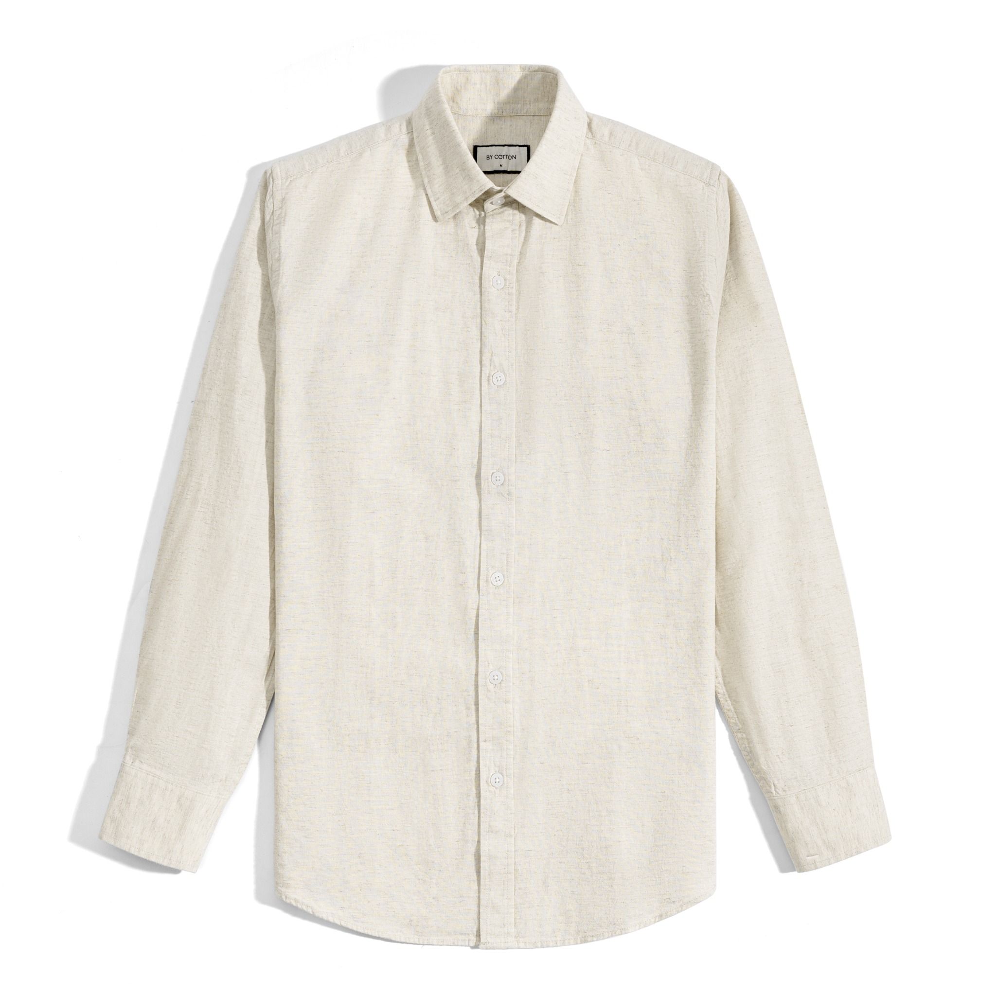Áo Sơ Mi Nam By Cotton Linen Xám Tiêu
