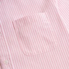 Áo Sơ Mi Nam Oxford Sọc Hồng Nhuyễn