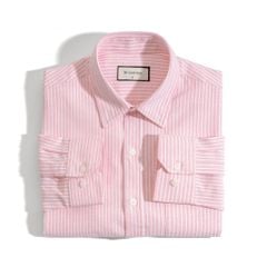 Áo Sơ Mi Nam Oxford Sọc Hồng Nhuyễn