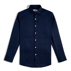 Áo Sơ Mi Nam Tay Dài Công Sở Bamboo Màu Xanh Đen