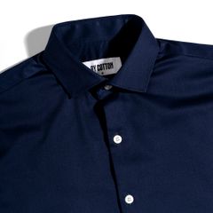 Áo Sơ Mi Nam Tay Dài Công Sở Bamboo Màu Xanh Đen