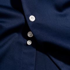 Áo Sơ Mi Nam Tay Dài Công Sở Bamboo Màu Xanh Đen