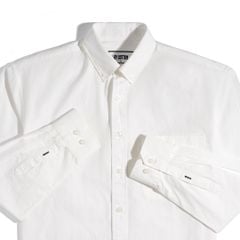 Áo Sơ Mi Nam Tay Dài Paper Cotton Màu Trắng