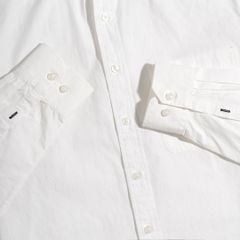 Áo Sơ Mi Nam Tay Dài Paper Cotton Màu Trắng