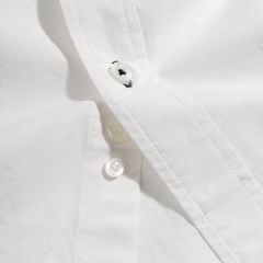 Áo Sơ Mi Nam Tay Dài Paper Cotton Màu Trắng