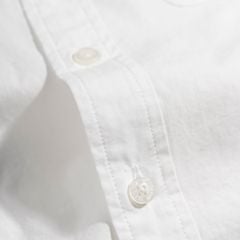Áo Sơ Mi Nam Tay Dài Paper Cotton Màu Trắng