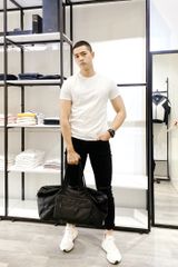 BASIC TEE WHITE / BLACK