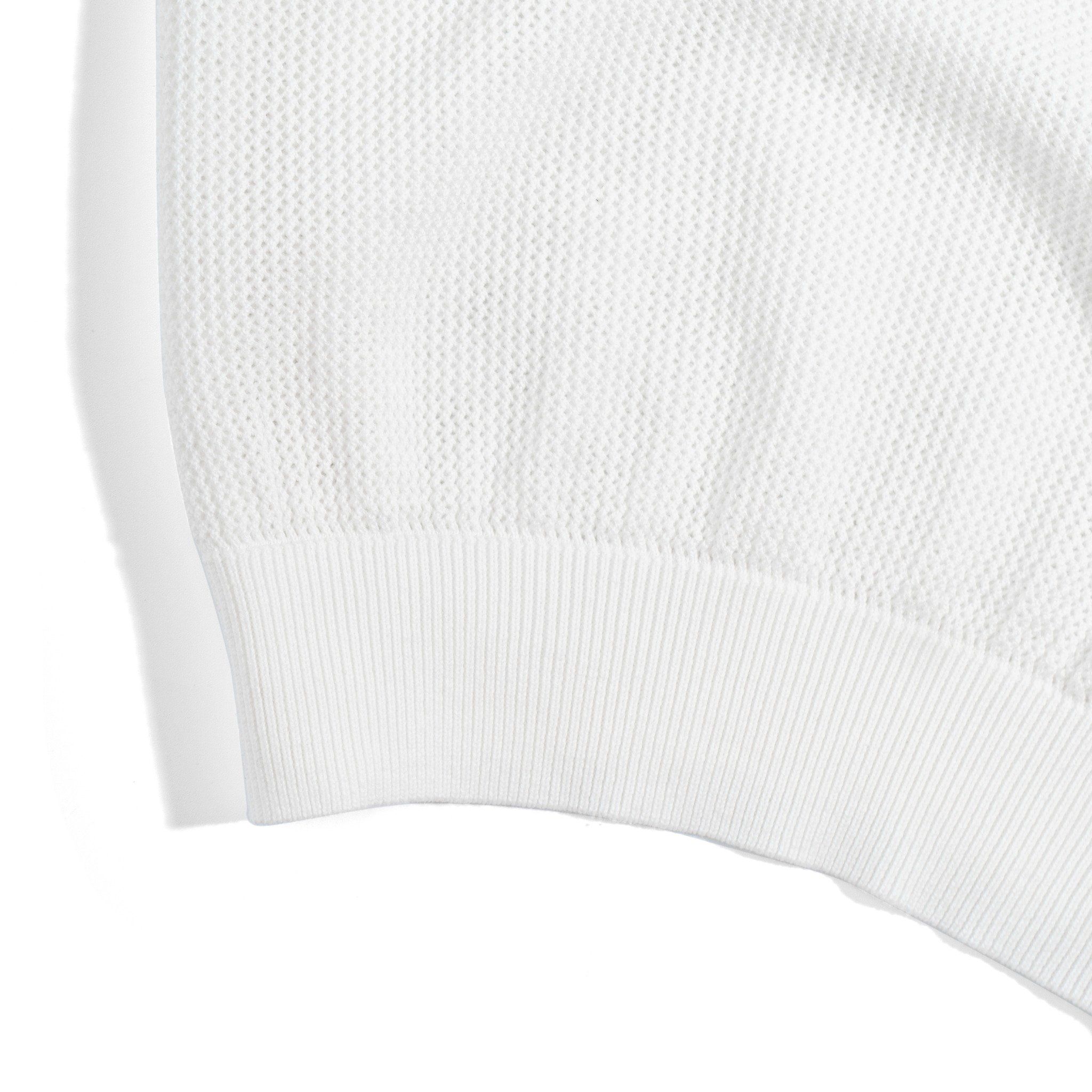 Áo Cổ Tròn Dệt Kim Phối Sọc Ngực 2 màu