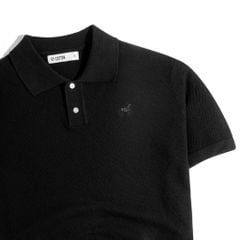 ÁO POLO DỆT KIM CAO CẤP ĐEN SS2
