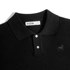 ÁO POLO DỆT KIM CAO CẤP ĐEN SS2