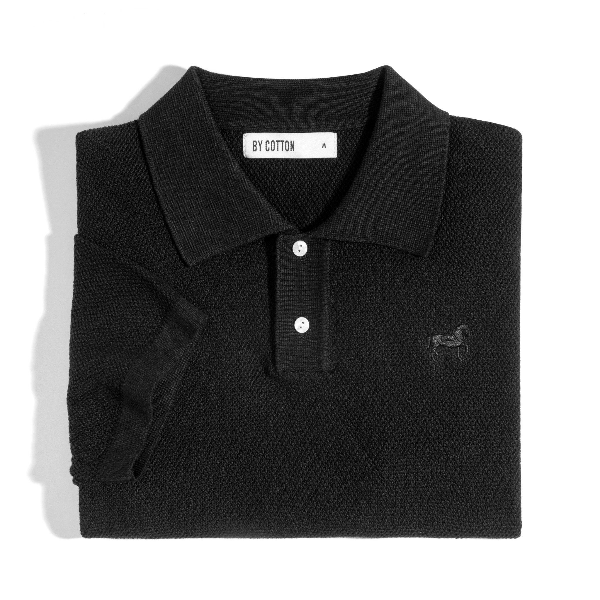 ÁO POLO DỆT KIM CAO CẤP ĐEN SS2