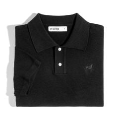 ÁO POLO DỆT KIM CAO CẤP ĐEN SS2