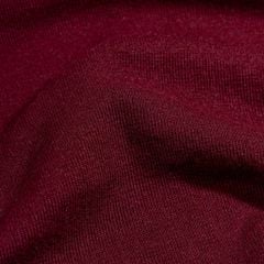 Áo Thun Polo Dệt Kim Sợi Plain Màu Đỏ Đô