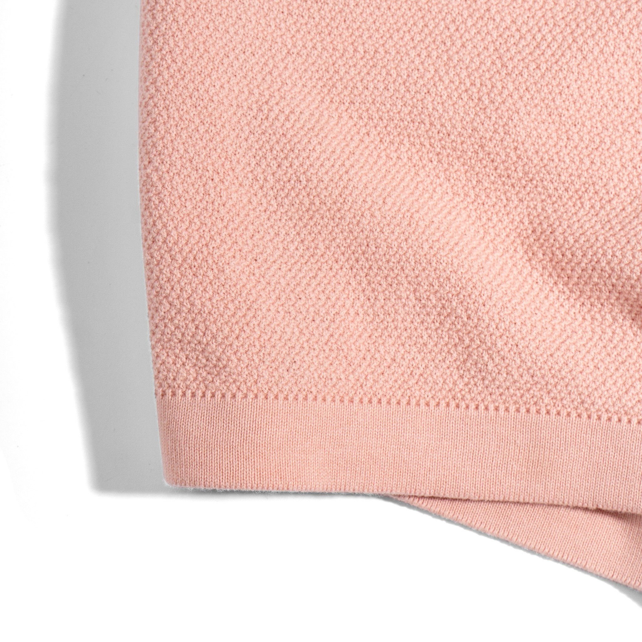 Áo Thun Polo Dệt Kim Cao Cấp Hồng - SS2