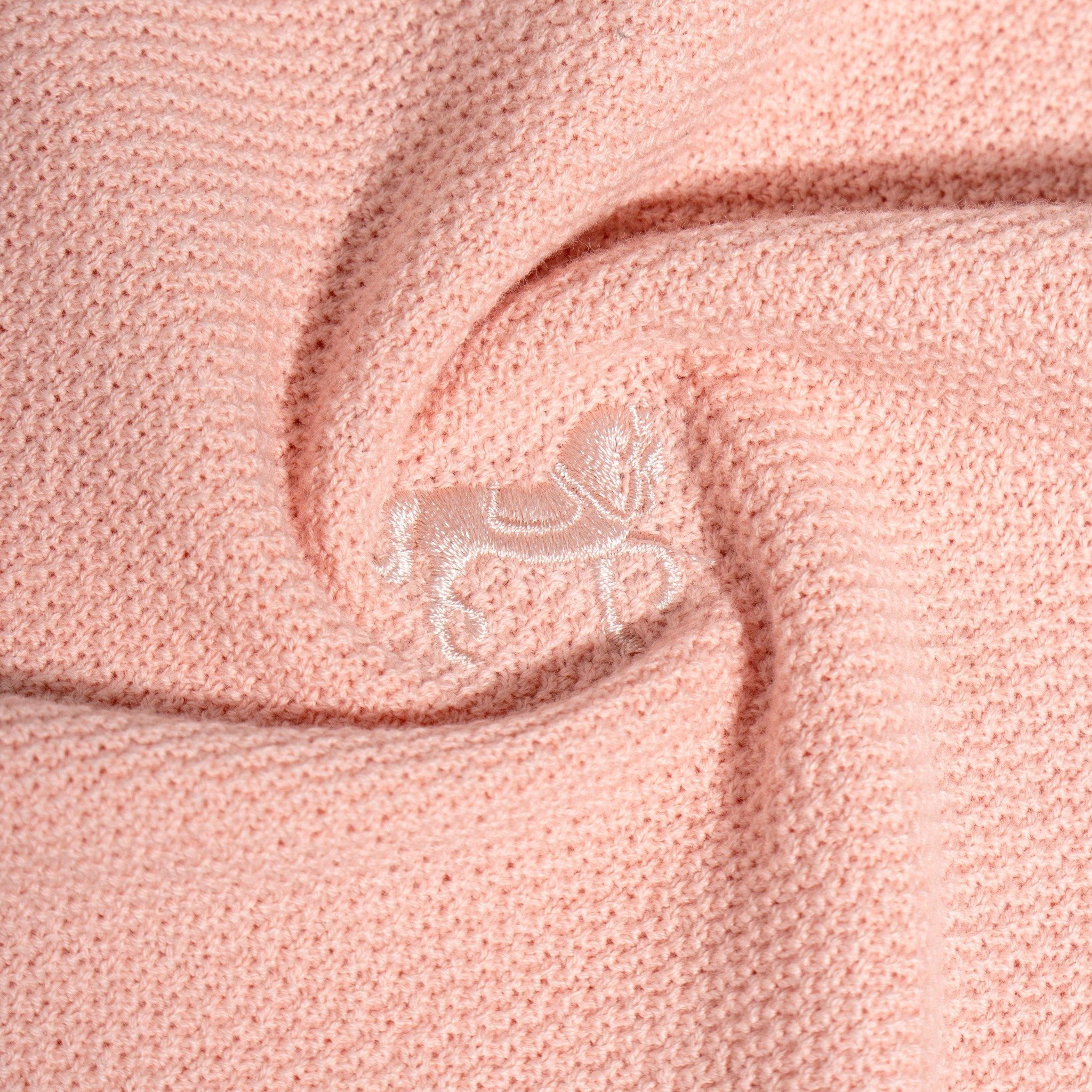 Áo Thun Polo Dệt Kim Cao Cấp Hồng - SS2
