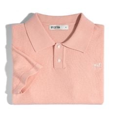Áo Thun Polo Dệt Kim Cao Cấp Hồng - SS2