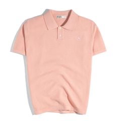 Áo Thun Polo Dệt Kim Cao Cấp Hồng - SS2