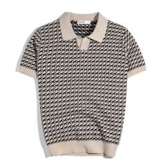 ÁO POLO DỆT KIM CAO CẤP MONOGRAM CON NGỰA