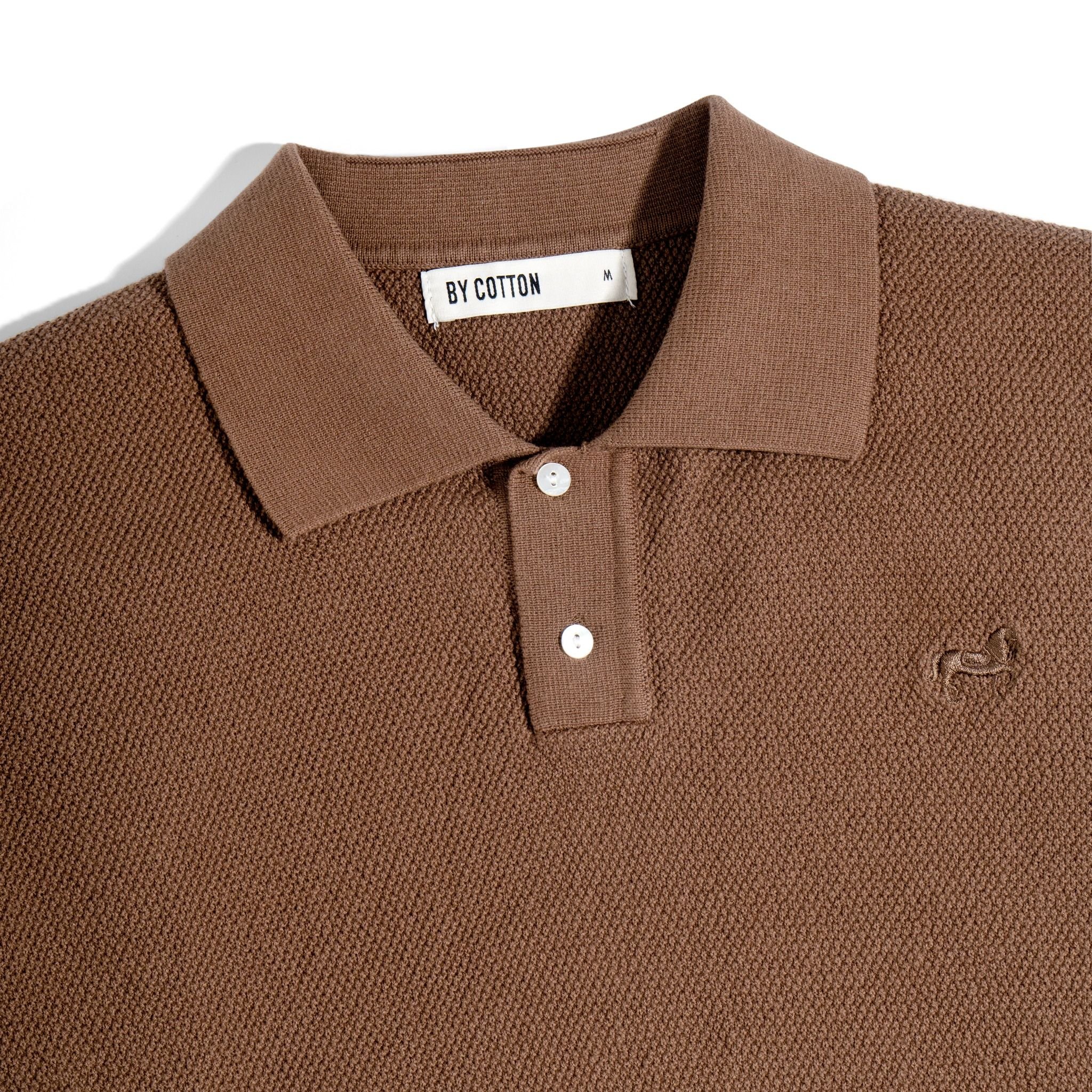 ÁO POLO DỆT KIM CAO CẤP NÂU SS2