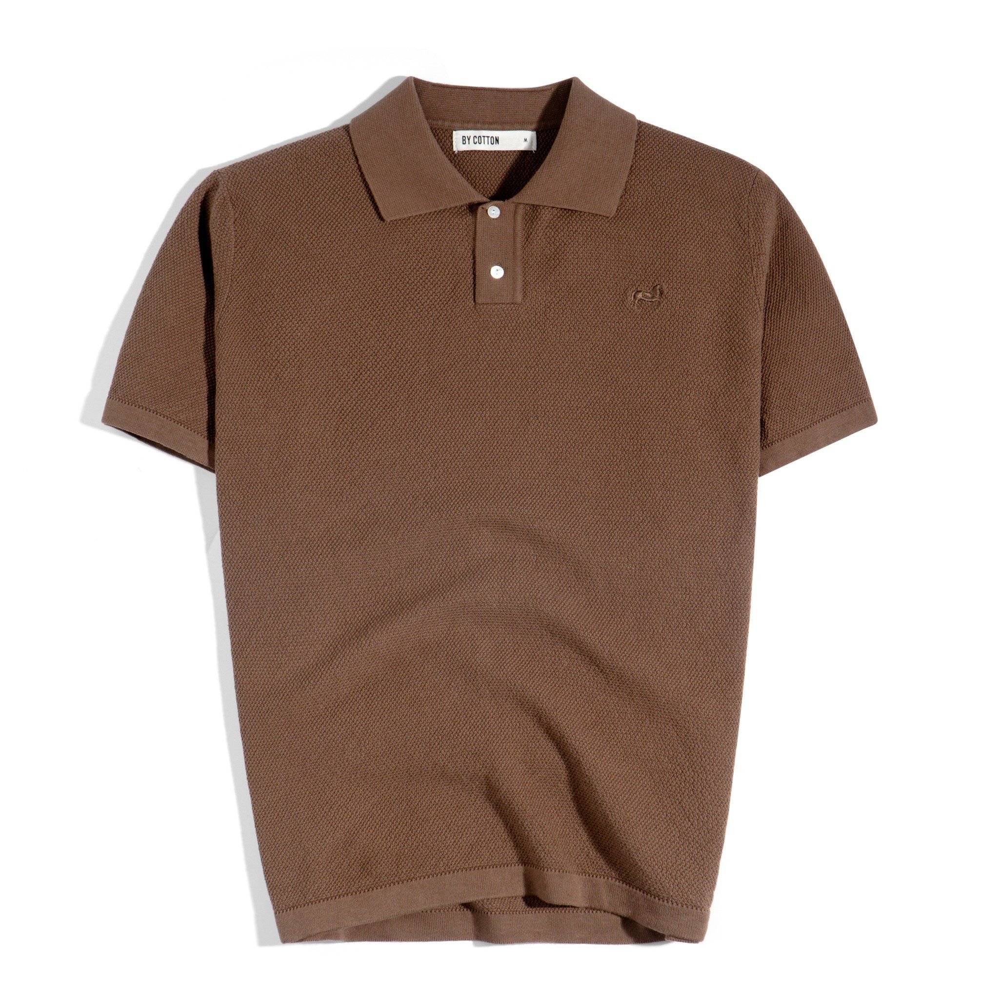 ÁO POLO DỆT KIM CAO CẤP NÂU SS2
