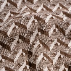 Áo Thun Polo Dệt Kim Cao Cấp Monogram Hoạ Tiết Nâu Trắng