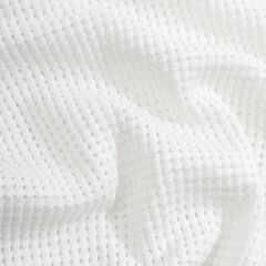 Áo Thun Polo Dệt Kim Trắng Lỗ Viền Sọc Bo Tay