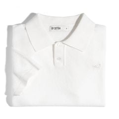 ÁO THUN POLO DỆT KIM CAO CẤP MÀU TRẮNG - SS2