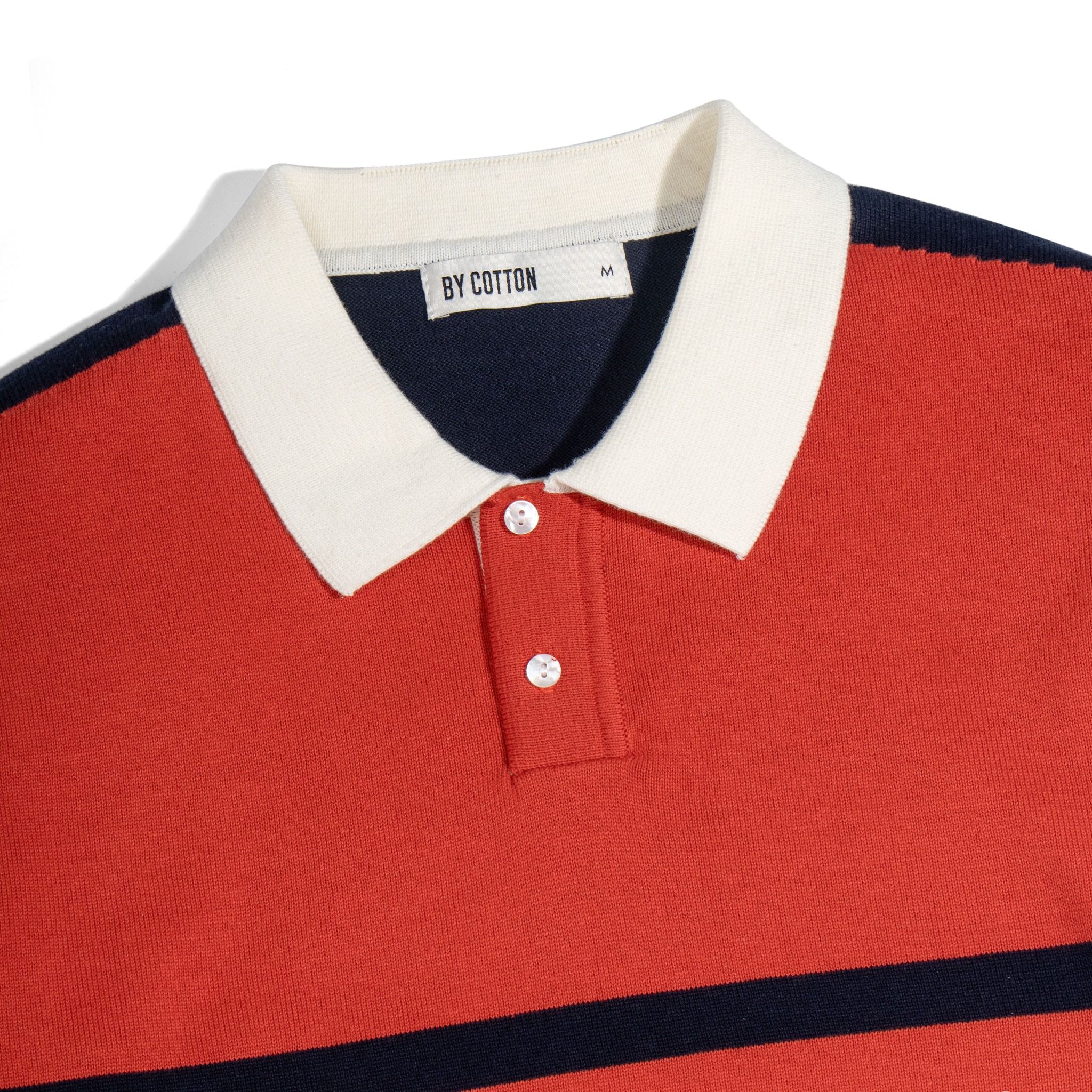 ÁO THUN POLO DỆT KIM CAO CẤP XANH ĐEN PHỐI CAM