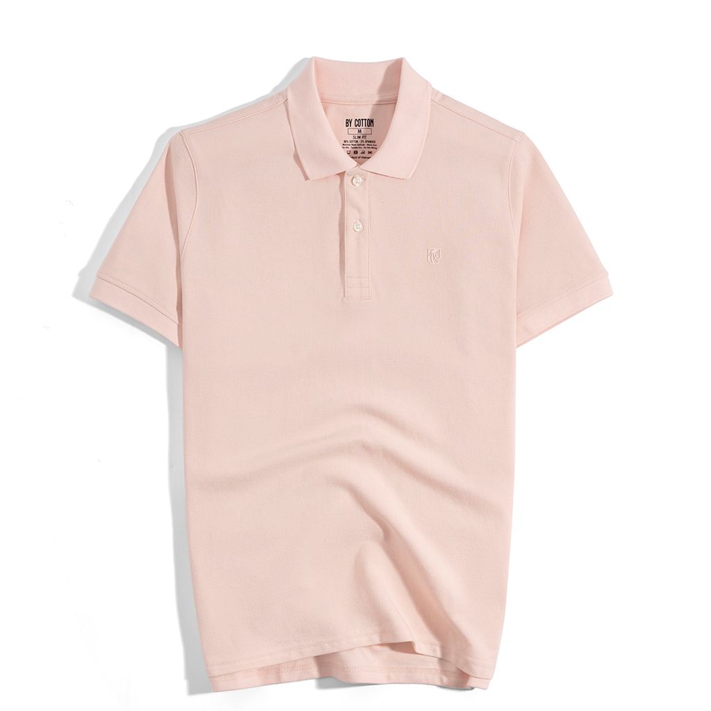 Áo Thun Polo Basic Pique 1.0 - Light Pink