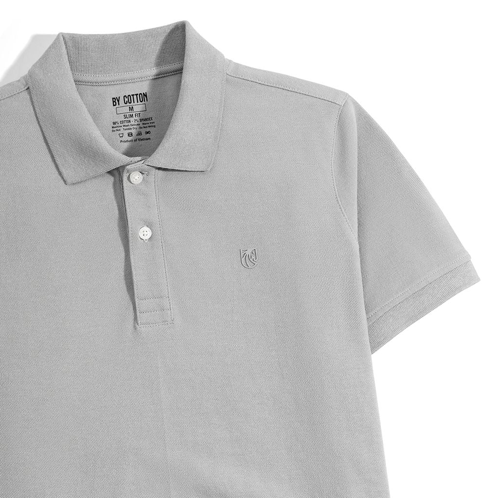 Áo Thun Polo Basic Pique 1.0 - Grey