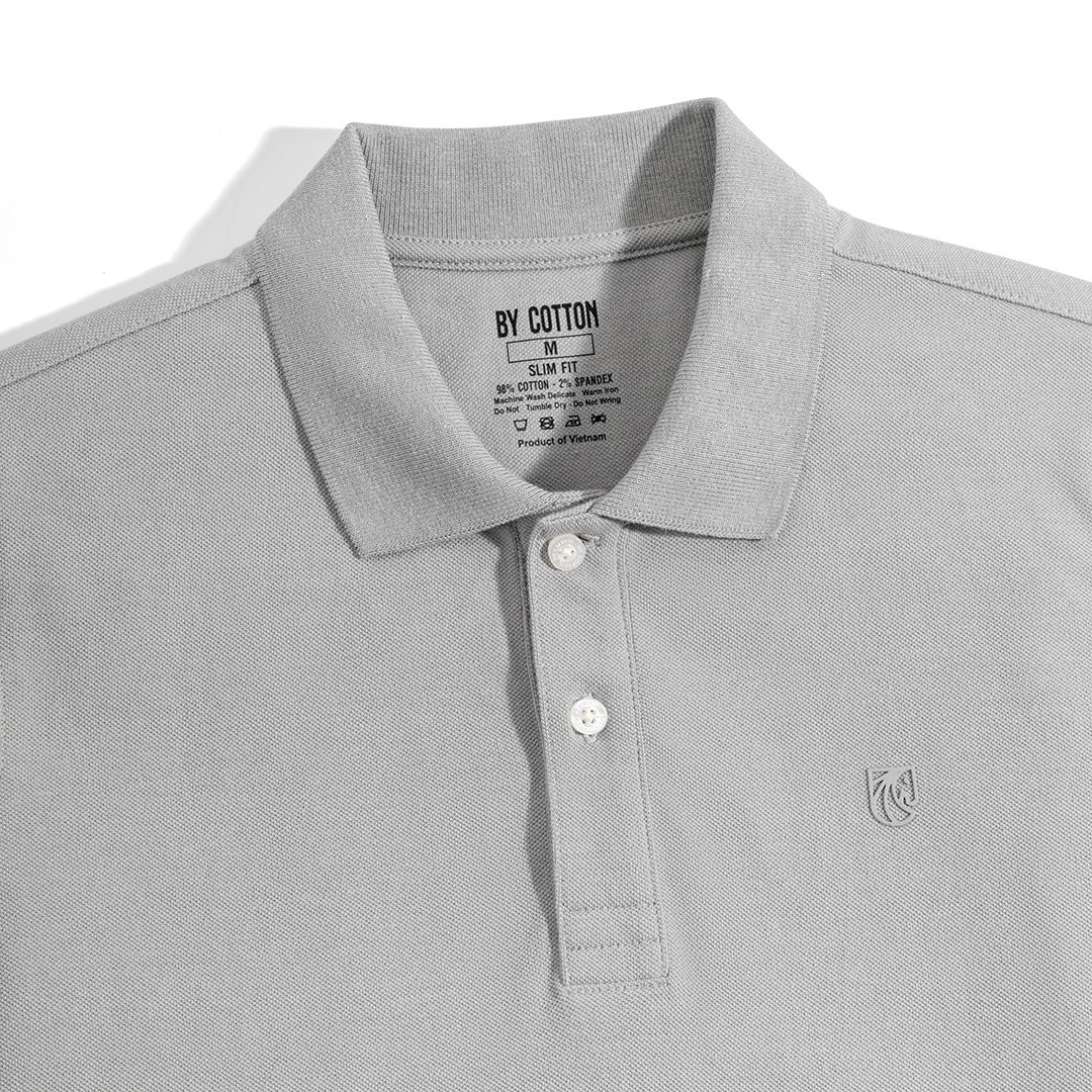 Áo Thun Polo Basic Pique 1.0 - Grey