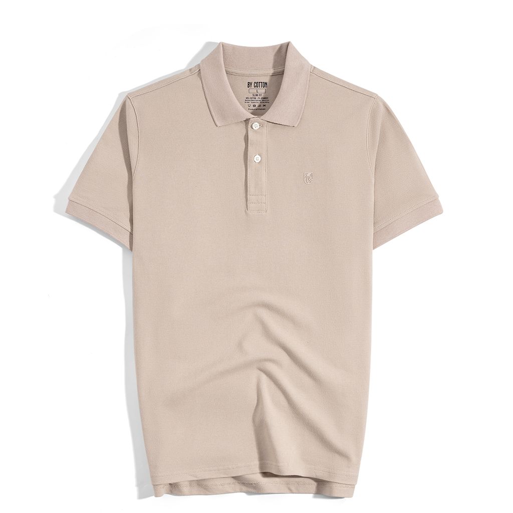 Áo Thun Polo Basic Pique 1.0 - Cream
