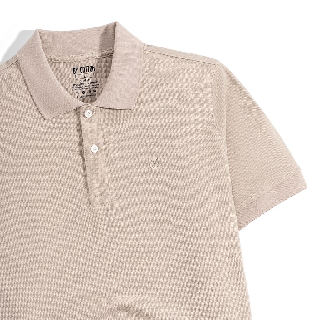 Áo Thun Polo Basic Pique 1.0 - Cream