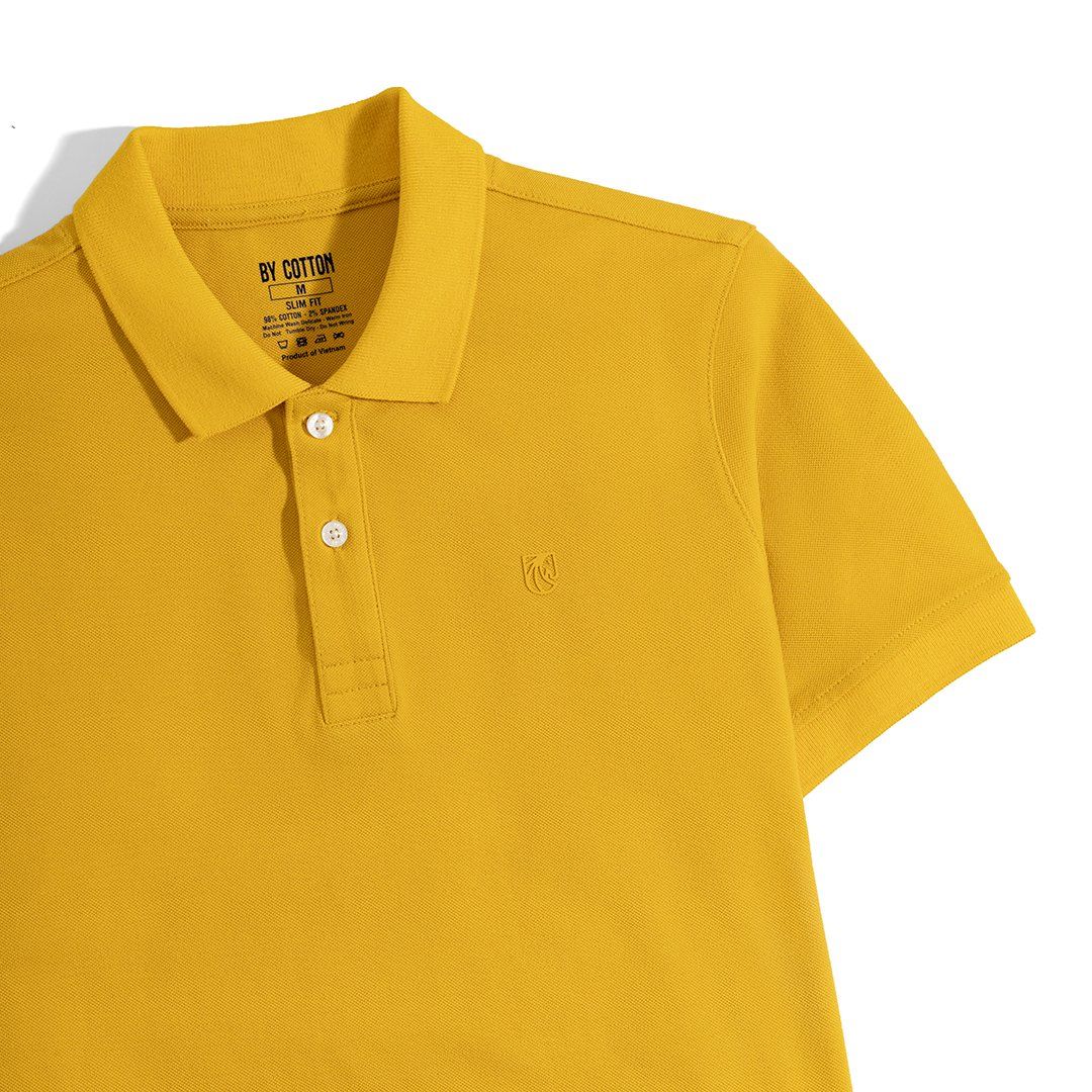 Áo Thun Polo Basic Pique 1.0 - Yellow
